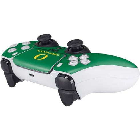 University of Oregon Yellow O with Text PS5 Controller Skin